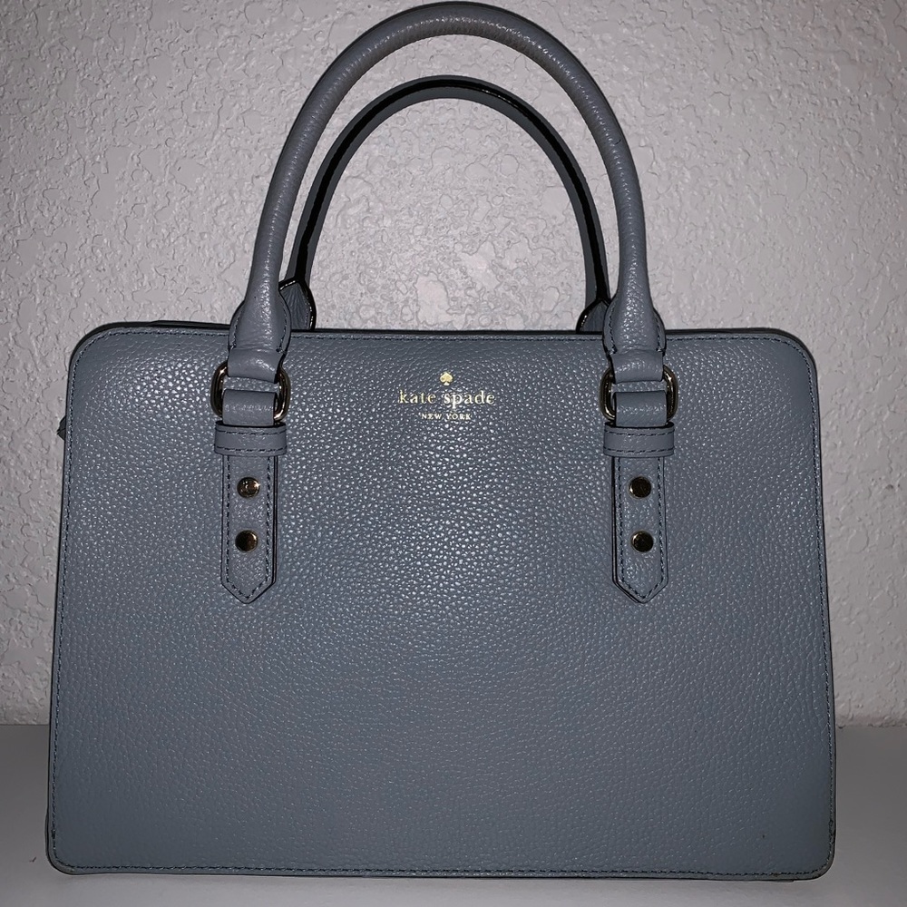 Baby blue lightly used kate spade handbag